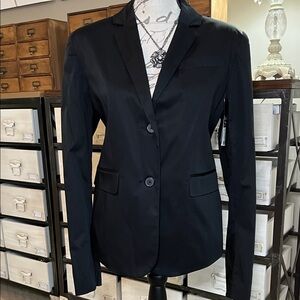 Norma Kamali Black Women's 2 Button Blazer Jacket